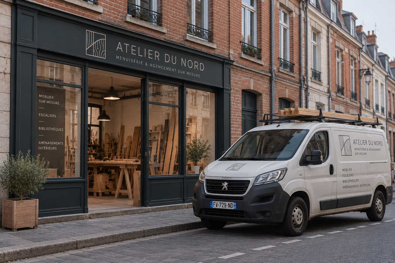Façade de l'atelier